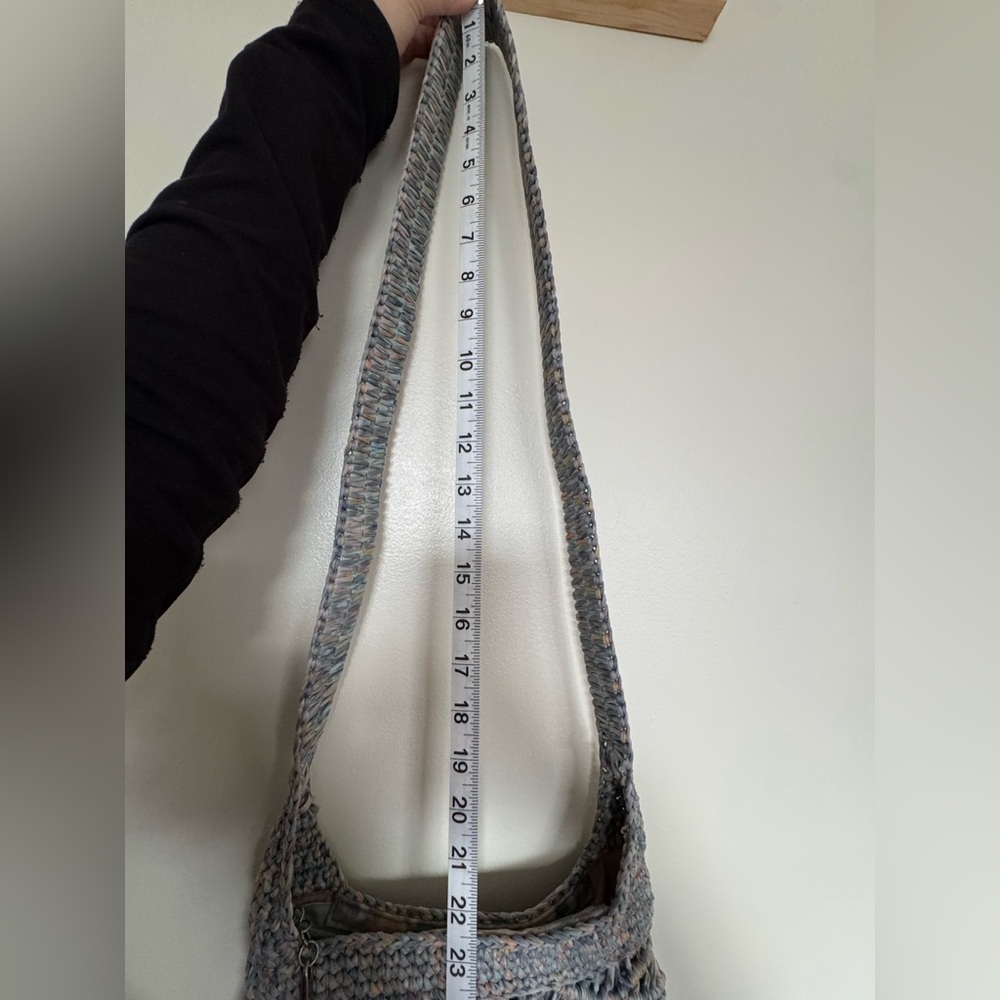 The Sak Gaia Crossbody in Crochet Single Shoulder Strap Verdant Multi - Picture 12 of 12